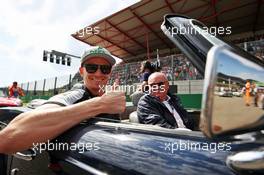 Nico Hulkenberg (GER) Sahara Force India F1 on the drivers parade. 28.08.2016. Formula 1 World Championship, Rd 13, Belgian Grand Prix, Spa Francorchamps, Belgium, Race Day.