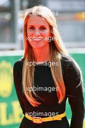 Grid girl. 28.08.2016. Formula 1 World Championship, Rd 13, Belgian Grand Prix, Spa Francorchamps, Belgium, Race Day.