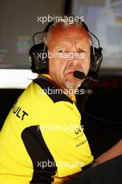 Paul Seaby (GBR) Renault Sport F1 Team, Team Manager. 28.08.2016. Formula 1 World Championship, Rd 13, Belgian Grand Prix, Spa Francorchamps, Belgium, Race Day.