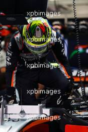 Sergio Perez (MEX) Sahara Force India F1 VJM09. 01.04.2016. Formula 1 World Championship, Rd 2, Bahrain Grand Prix, Sakhir, Bahrain, Practice Day