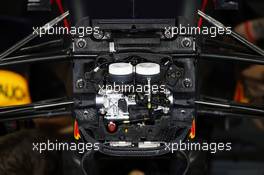 Red Bull Racing RB12 front suspension detail. 01.04.2016. Formula 1 World Championship, Rd 2, Bahrain Grand Prix, Sakhir, Bahrain, Practice Day