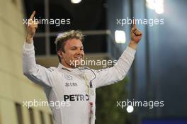 Race winner Nico Rosberg (GER) Mercedes AMG F1 celebrates in parc ferme. 03.04.2016. Formula 1 World Championship, Rd 2, Bahrain Grand Prix, Sakhir, Bahrain, Race Day.