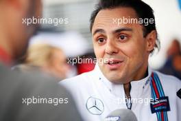 Felipe Massa (BRA) Williams with the media. 31.03.2016. Formula 1 World Championship, Rd 2, Bahrain Grand Prix, Sakhir, Bahrain, Preparation Day.