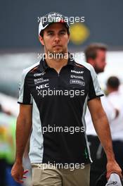 Sergio Perez (MEX) Sahara Force India F1. 11.11.2016. Formula 1 World Championship, Rd 20, Brazilian Grand Prix, Sao Paulo, Brazil, Practice Day.