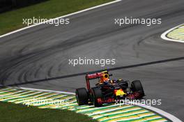 Max Verstappen (NLD) Red Bull Racing RB12. 11.11.2016. Formula 1 World Championship, Rd 20, Brazilian Grand Prix, Sao Paulo, Brazil, Practice Day.