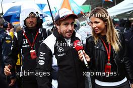 Fernando Alonso (ESP) McLaren on the grid. 13.11.2016. Formula 1 World Championship, Rd 20, Brazilian Grand Prix, Sao Paulo, Brazil, Race Day.