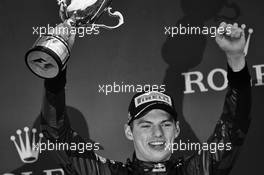 Max Verstappen (NLD) Red Bull Racing celebrates his third position on the podium. 13.11.2016. Formula 1 World Championship, Rd 20, Brazilian Grand Prix, Sao Paulo, Brazil, Race Day.