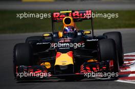 Max Verstappen (NLD) Red Bull Racing RB12. 10.06.2016. Formula 1 World Championship, Rd 7, Canadian Grand Prix, Montreal, Canada, Practice Day.