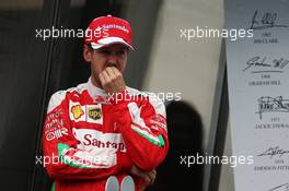 Sebastian Vettel (GER) Ferrari on the podium. 12.06.2016. Formula 1 World Championship, Rd 7, Canadian Grand Prix, Montreal, Canada, Race Day.