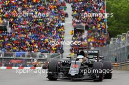 Fernando Alonso (ESP) McLaren MP4-31. 12.06.2016. Formula 1 World Championship, Rd 7, Canadian Grand Prix, Montreal, Canada, Race Day.