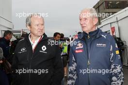 (L to R): Jerome Stoll (FRA) Renault Sport F1 President with Dr Helmut Marko (AUT) Red Bull Motorsport Consultant. 11.06.2016. Formula 1 World Championship, Rd 7, Canadian Grand Prix, Montreal, Canada, Qualifying Day.
