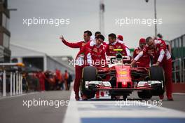 Ferrari SF16-H pushed down the pit lane. 09.06.2016. Formula 1 World Championship, Rd 7, Canadian Grand Prix, Montreal, Canada, Preparation Day.