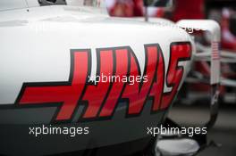 Haas VF-16 sidepod. 09.06.2016. Formula 1 World Championship, Rd 7, Canadian Grand Prix, Montreal, Canada, Preparation Day.
