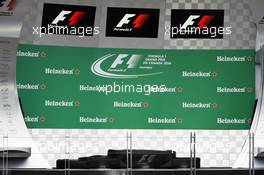 Heineken branding on the podium. 09.06.2016. Formula 1 World Championship, Rd 7, Canadian Grand Prix, Montreal, Canada, Preparation Day.