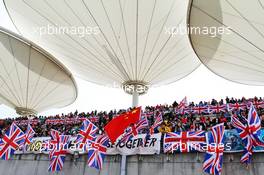 Fans in the grandstand. 17.04.2016. Formula 1 World Championship, Rd 3, Chinese Grand Prix, Shanghai, China, Race Day.