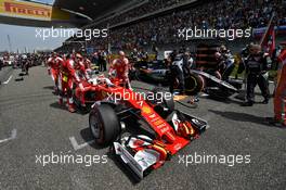 Kimi Raikkonen (FIN) Ferrari SF16-H on the grid. 17.04.2016. Formula 1 World Championship, Rd 3, Chinese Grand Prix, Shanghai, China, Race Day.