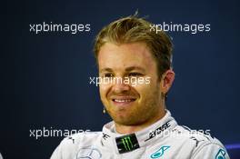 Nico Rosberg (GER) Mercedes AMG F1 in the FIA Press Conference. 17.04.2016. Formula 1 World Championship, Rd 3, Chinese Grand Prix, Shanghai, China, Race Day.