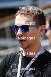 Jorge Lorenzo (ESP) Moto GP rider. 14.05.2016. Formula 1 World Championship, Rd 5, Spanish Grand Prix, Barcelona, Spain, Qualifying Day.