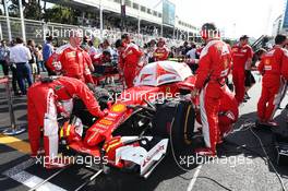 Kimi Raikkonen (FIN) Ferrari SF16-H on the grid. 19.06.2016. Formula 1 World Championship, Rd 8, European Grand Prix, Baku Street Circuit, Azerbaijan, Race Day.