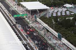 The grid before the start of the race. 19.06.2016. Formula 1 World Championship, Rd 8, European Grand Prix, Baku Street Circuit, Azerbaijan, Race Day.