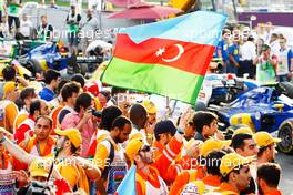 Marshals at the podium. 19.06.2016. Formula 1 World Championship, Rd 8, European Grand Prix, Baku Street Circuit, Azerbaijan, Race Day.