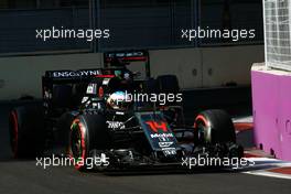 Fernando Alonso (ESP) McLaren MP4-31. 19.06.2016. Formula 1 World Championship, Rd 8, European Grand Prix, Baku Street Circuit, Azerbaijan, Race Day.