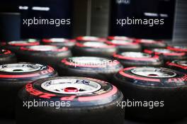 Pirelli tyres. 18.06.2016. Formula 1 World Championship, Rd 8, European Grand Prix, Baku Street Circuit, Azerbaijan, Qualifying Day.