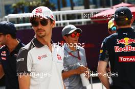 Esteban Gutierrez (MEX) Haas F1 Team on the drivers parade. 19.06.2016. Formula 1 World Championship, Rd 8, European Grand Prix, Baku Street Circuit, Azerbaijan, Race Day.
