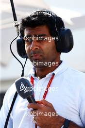 Karun Chandhok (IND) Channel 4 Technical Analyst. 19.06.2016. Formula 1 World Championship, Rd 8, European Grand Prix, Baku Street Circuit, Azerbaijan, Race Day.