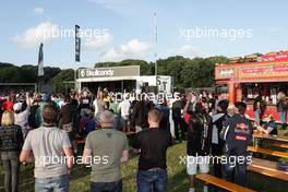 Sahara Force India F1 Team Fan Zone at Woodlands Campsite. 08.07.2016. Formula 1 World Championship, Rd 10, British Grand Prix, Silverstone, England, Practice Day.