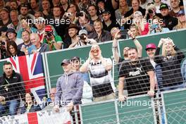 Fans in the grandstand. 07.07.2016. Formula 1 World Championship, Rd 10, British Grand Prix, Silverstone, England, Preparation Day.