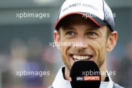 Jenson Button (GBR) McLaren. 07.07.2016. Formula 1 World Championship, Rd 10, British Grand Prix, Silverstone, England, Preparation Day.