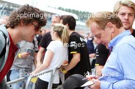 Jonathan Palmer (GBR) signs autographs for the fans. 07.07.2016. Formula 1 World Championship, Rd 10, British Grand Prix, Silverstone, England, Preparation Day.