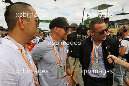 Linkin Park on the grid. 31.07.2016. Formula 1 World Championship, Rd 12, German Grand Prix, Hockenheim, Germany, Race Day.