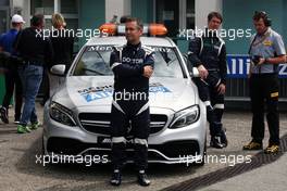 Dr Ian Roberts (GBR) FIA Doctor and Alan Van Der Merwe (RSA) FIA Medical Car Driver. 31.07.2016. Formula 1 World Championship, Rd 12, German Grand Prix, Hockenheim, Germany, Race Day.