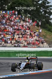 Sergio Perez (MEX) Sahara Force India F1 VJM09. 31.07.2016. Formula 1 World Championship, Rd 12, German Grand Prix, Hockenheim, Germany, Race Day.