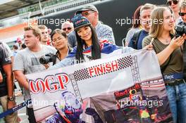 A Daniel Ricciardo (AUS) Red Bull Racing fan. 28.07.2016. Formula 1 World Championship, Rd 12, German Grand Prix, Hockenheim, Germany, Preparation Day.