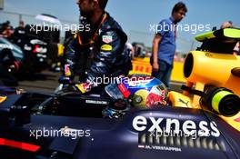 Max Verstappen (NLD) Red Bull Racing RB12 on the grid. 24.07.2016. Formula 1 World Championship, Rd 11, Hungarian Grand Prix, Budapest, Hungary, Race Day.