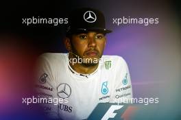 Lewis Hamilton (GBR) Mercedes AMG F1 in the FIA Press Conference. 24.07.2016. Formula 1 World Championship, Rd 11, Hungarian Grand Prix, Budapest, Hungary, Race Day.