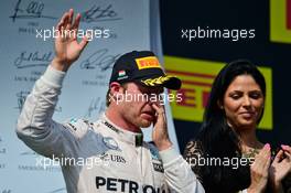 Nico Rosberg (GER) Mercedes AMG F1 on the podium. 24.07.2016. Formula 1 World Championship, Rd 11, Hungarian Grand Prix, Budapest, Hungary, Race Day.