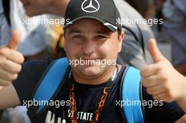 A fan. 24.07.2016. Formula 1 World Championship, Rd 11, Hungarian Grand Prix, Budapest, Hungary, Race Day.