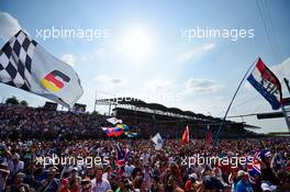 Fans at the podium. 24.07.2016. Formula 1 World Championship, Rd 11, Hungarian Grand Prix, Budapest, Hungary, Race Day.
