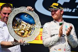 Ron Meadows (GBR) Mercedes GP Team Manager celebrates on the podium. 24.07.2016. Formula 1 World Championship, Rd 11, Hungarian Grand Prix, Budapest, Hungary, Race Day.