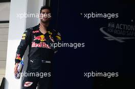 Daniel Ricciardo (AUS) Red Bull Racing ion parc ferme. 23.07.2016. Formula 1 World Championship, Rd 11, Hungarian Grand Prix, Budapest, Hungary, Qualifying Day.