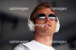 Nico Rosberg (GER) Mercedes AMG F1 on the drivers parade. 24.07.2016. Formula 1 World Championship, Rd 11, Hungarian Grand Prix, Budapest, Hungary, Race Day.