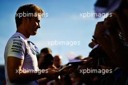 Nico Rosberg (GER) Mercedes AMG F1 signs autographs for the fans. 21.07.2016. Formula 1 World Championship, Rd 11, Hungarian Grand Prix, Budapest, Hungary, Preparation Day.