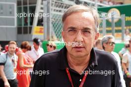 Sergio Marchionne (ITA), Ferrari President and CEO of Fiat Chrysler Automobiles on the grid. 04.09.2016. Formula 1 World Championship, Rd 14, Italian Grand Prix, Monza, Italy, Race Day.