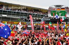 (L to R): Sebastian Vettel (GER) Ferrari and race winner Nico Rosberg (GER) Mercedes AMG F1 celebrate on the podium. 04.09.2016. Formula 1 World Championship, Rd 14, Italian Grand Prix, Monza, Italy, Race Day.