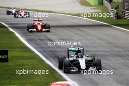 Nico Rosberg (GER) Mercedes AMG F1 W07 Hybrid. 04.09.2016. Formula 1 World Championship, Rd 14, Italian Grand Prix, Monza, Italy, Race Day.