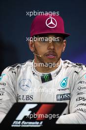 Lewis Hamilton (GBR) Mercedes AMG F1 in the FIA Press Conference. 29.05.2015. Formula 1 World Championship, Rd 6, Monaco Grand Prix, Monte Carlo, Monaco, Race Day.